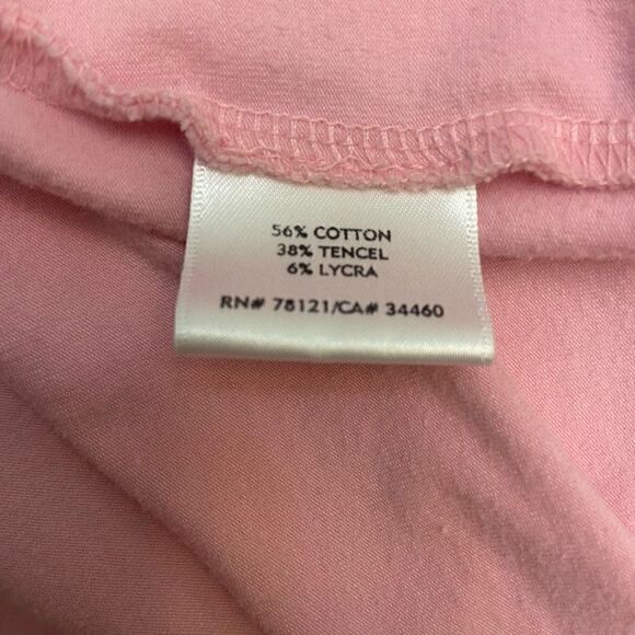 Eileen Fisher Pink Fitted Tee T-shirt Medium - Picture 4 of 5